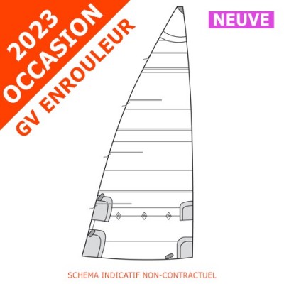 grand voile occasion Océanis 323 guindant 11m50 bordure 3m96