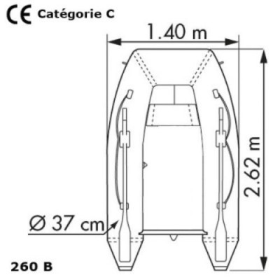Annexe Plastimo Horizon 2026 - Plancher Gonflable - Modèle 260 B