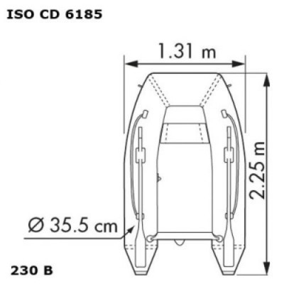 Annexe Plastimo Horizon 2024 - Plancher Gonflable - Modèle 230 B