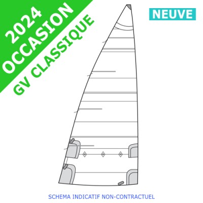 Grand voile occasion Océanis 44 CC, guindant 13m91