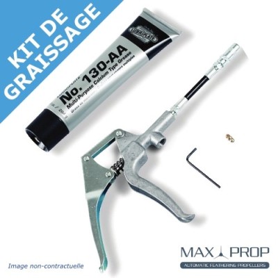 Kit de graissage Max Prop - Pistolet + Embout + Tube de graisse (Lubriplate 100-AA)