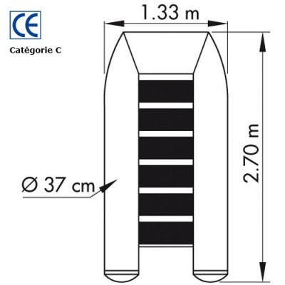 Annexe Plastimo Fish 270 2026 - Plan