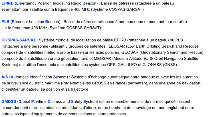 balise plb mcmurdo fasfind 220 - informations complementaires