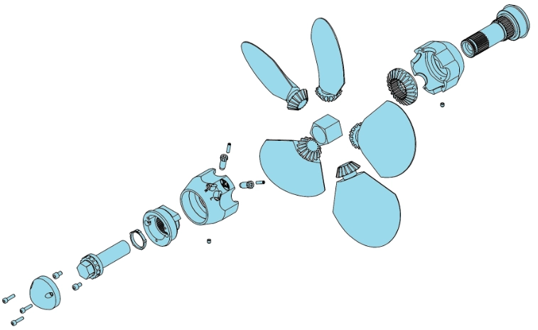 Hélice Max Prop Whisper - Éclaté